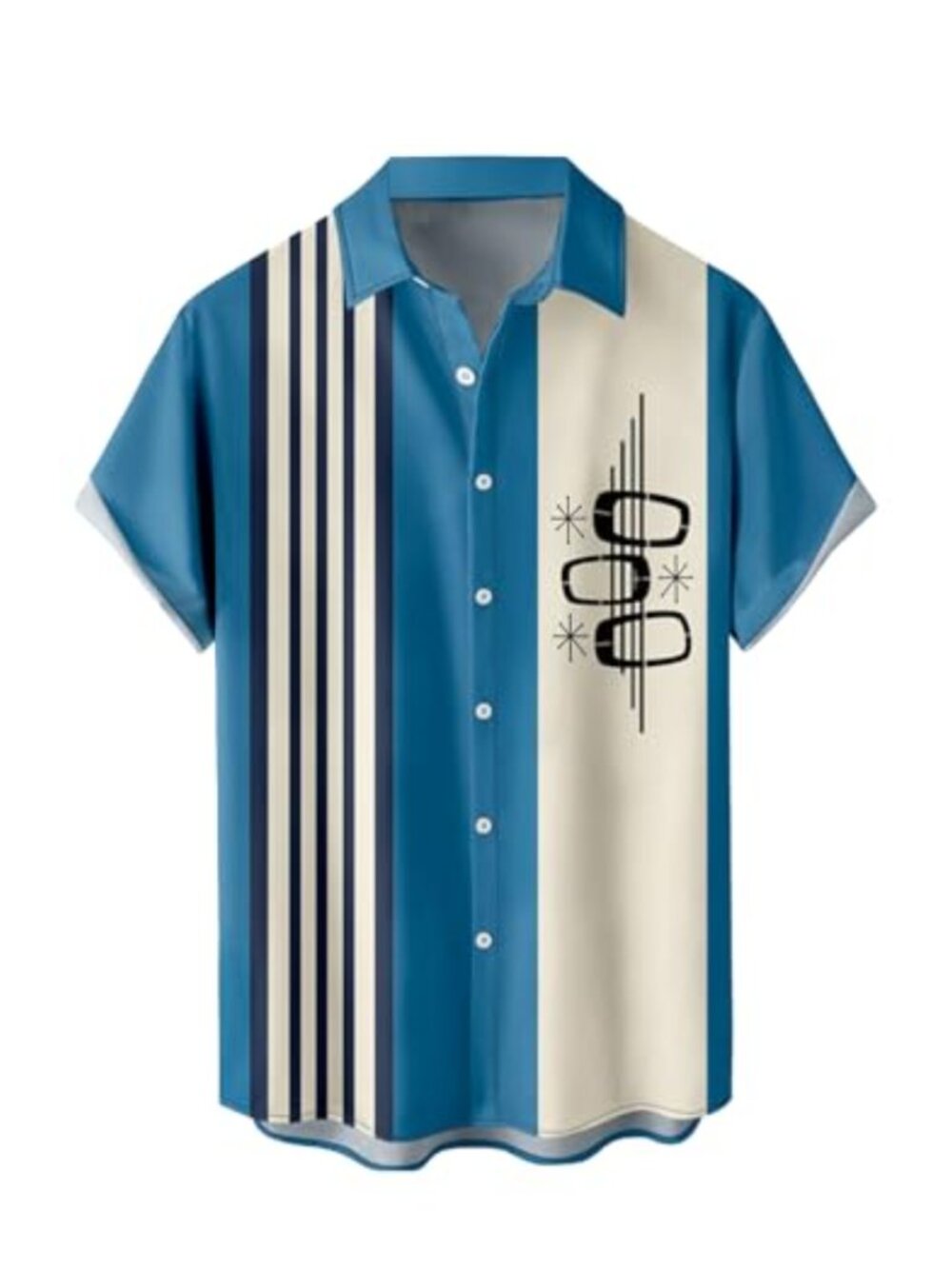 Mens Hawaiian Tropical Shirt Slim Fit Short Sleeve Button Down Beach Shirt